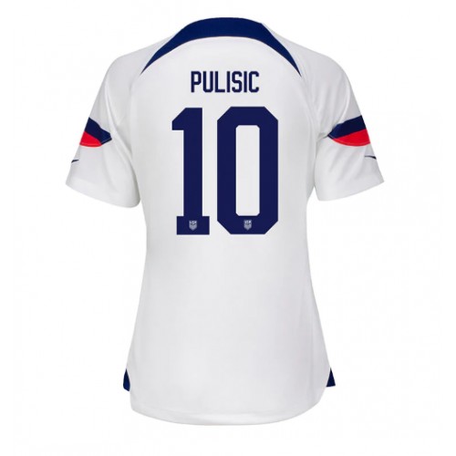 Maillot de foot États-Unis Christian Pulisic #10 Domicile Femmes Monde 2022 Manches Courte